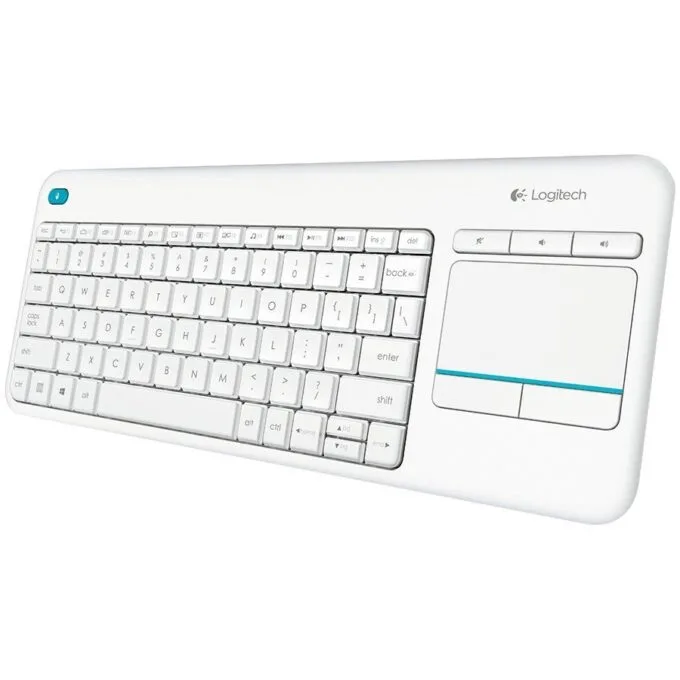 LOGITECH K400 Plus Wireless Touch Keyboard - WHITE - CZE-SKY — image 1