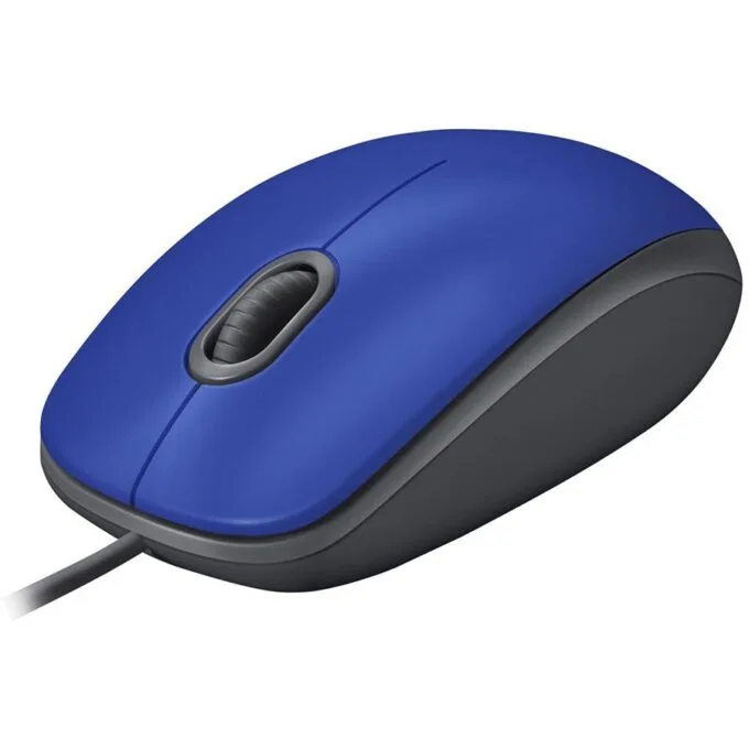LOGITECH M110 Corded Mouse - SILENT - BLUE - USB — image 1