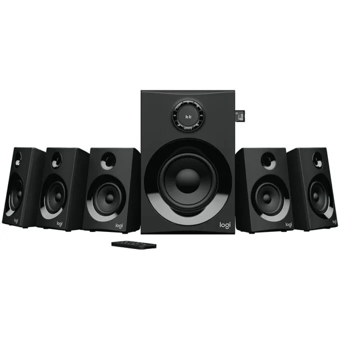 LOGITECH Z607 Bluetooth Surround Sound 5.1 Speakers - BLACK - UK — image 1