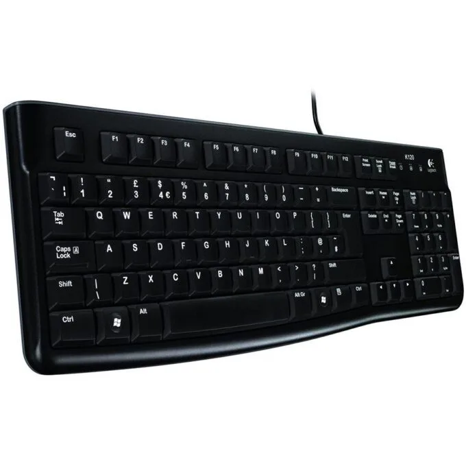 LOGITECH K120 Corded Keyboard - BLACK - USB - CZE-SKY — image 1