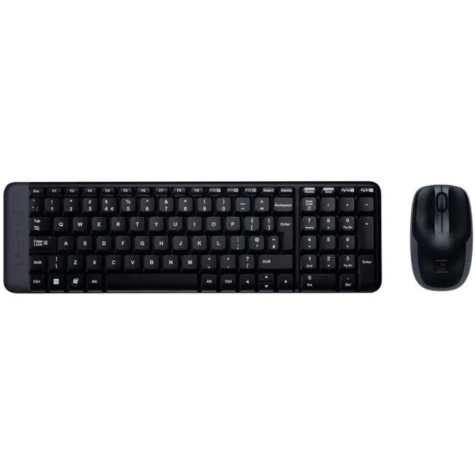 LOGITECH MK220 Wireless Combo - BLACK - GREEK — image 1