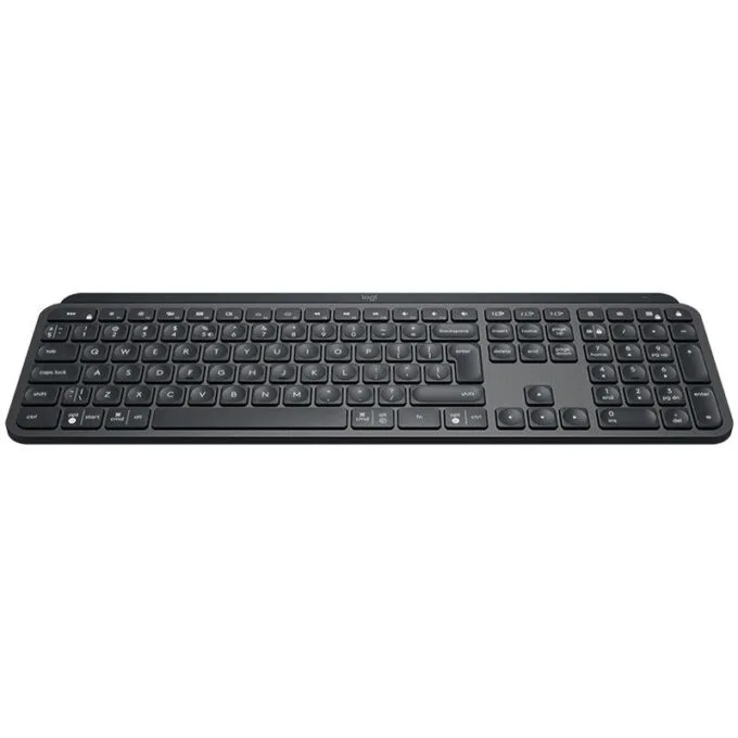 LOGITECH MX Keys Plus Bluetooth Illuminated Keyboard with Palm Rest - GRAPHITE - US INT'L — image 1