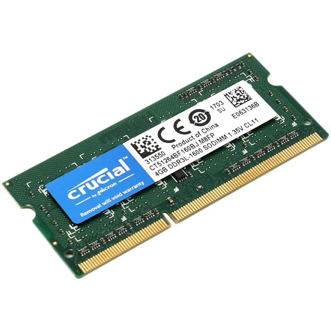 CRUCIAL 4GB DDR3-1600 SODIMM CL11 (2Gbit) — image 1