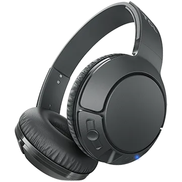 TCL On-Ear Bluetooth Headset, Strong BASS, flat fold, Frequency: 10-22K, Sensitivity: 102 dB, Driver Size: 32mm, Impedence: 32 Ohm, Acoustic system: closed, Max power input: 30mW, Connectivity type: Bluetooth only (BT 4.2), Color Shadow Black — image 1