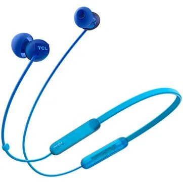 TCL Neckband (in-ear) Bluetooth Headset, Frequency of response: 10-23K, Sensitivity: 104 dB, Driver Size: 8.6mm, Impedence: 28 Ohm, Acoustic system: closed, Max power input: 25mW, Connectivity type: Bluetooth only (BT 5.0), Color Ocean Blue — image 1