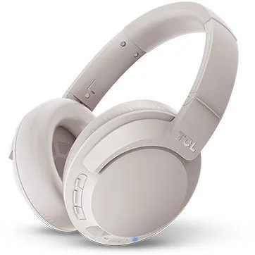 TCL Over-Ear Bluetooth Headset, HRA, slim fold, Frequency of response: 9-40K, Sensitivity: 100 dB, Driver Size: 40mm, Impedence: 24 Ohm, Acoustic system: closed, Max power input: 50mW, Bluetooth (BT 5.0) & 3.5mm jack, Hi-Res Audio,Color Cement Gray — image 1