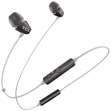 TCL In-ear Bleutooth Headset, Frequency of response: 10-22K, Sensitivity: 105 dB, Driver Size: 8.6mm, Impedence: 16 Ohm, Acoustic system: closed, Max power input: 20mW, Connectivity type: Bluetooth only (BT 4.2), Color Phantom Black — image 1