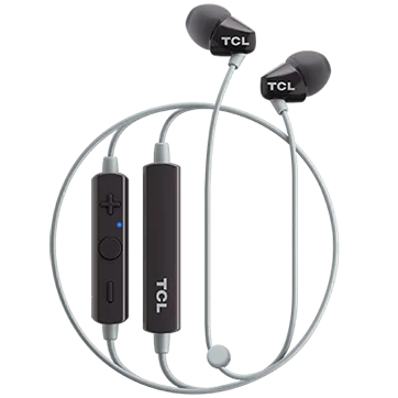 TCL In-ear Bleutooth Headset, Frequency of response: 10-22K, Sensitivity: 105 dB, Driver Size: 8.6mm, Impedence: 16 Ohm, Acoustic system: closed, Max power input: 20mW, Connectivity type: Bluetooth only (BT 4.2), Color Phantom Black — image 2