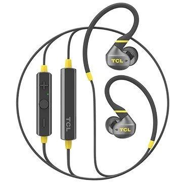 TCL In-ear Bluetooth Sport Headset, IPX4, Frequency of response: 10-22K, Sensitivity: 100 dB, Driver Size: 8.6mm, Impedence: 16 Ohm, Acoustic system: closed, Max power input: 20mW, Bluetooth (BT 5.0) & 3.5mm jack, Color Monza Black — image 2