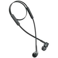 TCL In-ear Bluetooth Headset, Strong Bass, Frequency of response: 10-22K, Sensitivity: 107 dB, Driver Size: 8.6mm, Impedence: 16 Ohm, Acoustic system: closed, Max power input: 20mW, Connectivity type: Bluetooth only (BT 5.0), Color Shadow Black