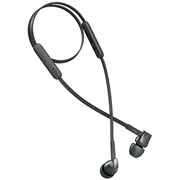 TCL In-ear Bluetooth Headset, Strong Bass, Frequency of response: 10-22K, Sensitivity: 107 dB, Driver Size: 8.6mm, Impedence: 16 Ohm, Acoustic system: closed, Max power input: 20mW, Connectivity type: Bluetooth only (BT 5.0), Color Shadow Black — image 1