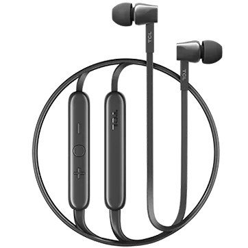 TCL In-ear Bluetooth Headset, Strong Bass, Frequency of response: 10-22K, Sensitivity: 107 dB, Driver Size: 8.6mm, Impedence: 16 Ohm, Acoustic system: closed, Max power input: 20mW, Connectivity type: Bluetooth only (BT 5.0), Color Shadow Black — image 2