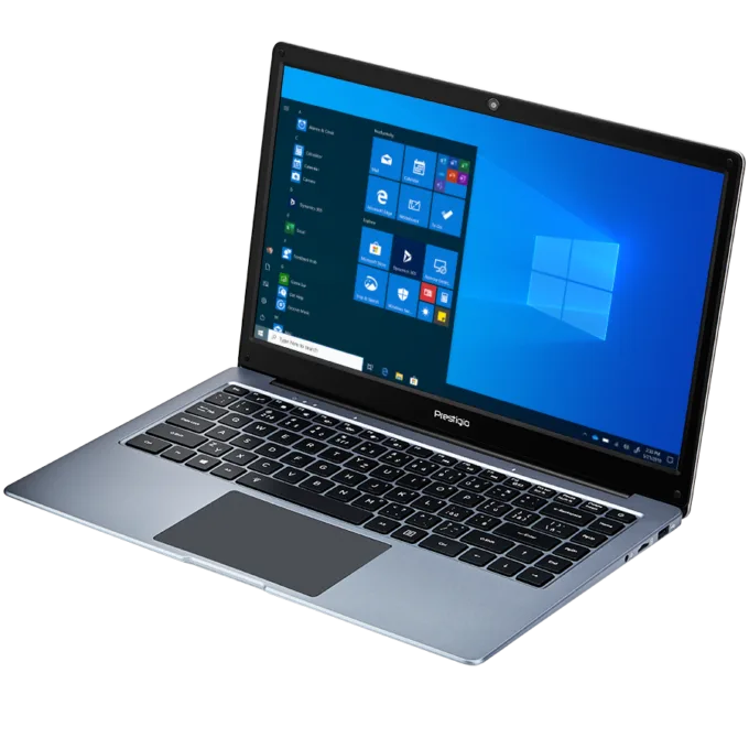 Prestigio SmartBook 141 C4, 14.1"(1920*1080) IPS, Windows 10 Pro, up to 2.2GHz DC AMD A4-9120e, 4/64GB, BT 4.0, WiFi, USB 3.0, USB 2.0, USB Type-C, HDD 2.5" slot, MicroSD card slot, mini HDMI, 0.3MP cam, Backlit Keyboard, EN+CZ+SK kbd, 7.4V@4800mAh bat, Dark grey — image 2
