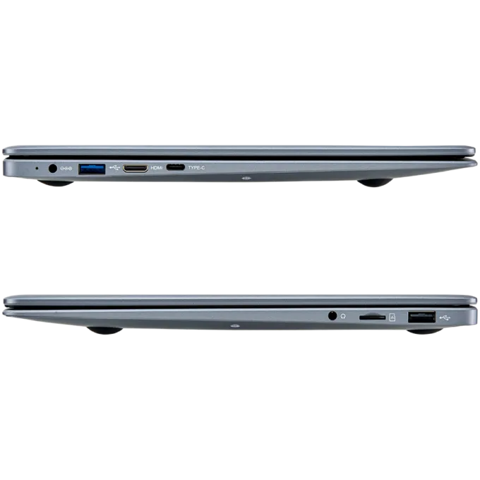 Prestigio SmartBook 141 C4, 14.1"(1920*1080) IPS, Windows 10 Pro, up to 2.2GHz DC AMD A4-9120e, 4/64GB, BT 4.0, WiFi, USB 3.0, USB 2.0, USB Type-C, HDD 2.5" slot, MicroSD card slot, mini HDMI, 0.3MP cam, Backlit Keyboard, EN+CZ+SK kbd, 7.4V@4800mAh bat, Dark grey — image 8