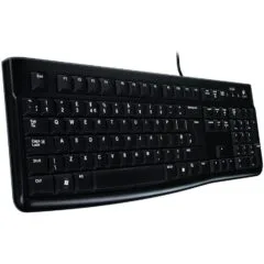 LOGITECH K120 Corded Keyboard - BLACK - USB - EST