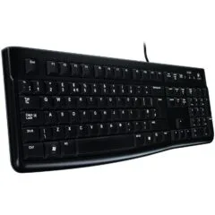 LOGITECH K120 Corded Keyboard - BLACK - USB - FAR