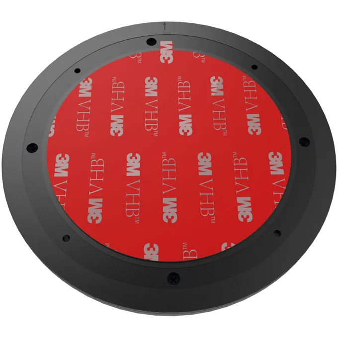 Prestigio ReVolt A2, 5W hidden wireless charger with magnetic sticker, silent, works through glass, wood, plastic, or granite up to 40 mm thick, suitable for all gadgets that support Qi wireless charging standard, black color. — image 5