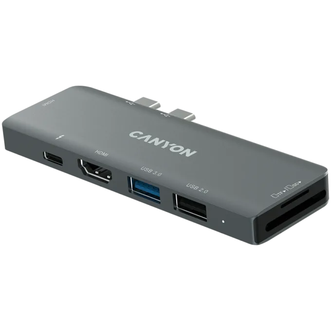 CANYON hub DS-5 7in1 Thunderbolt 3 Space Grey — image 2