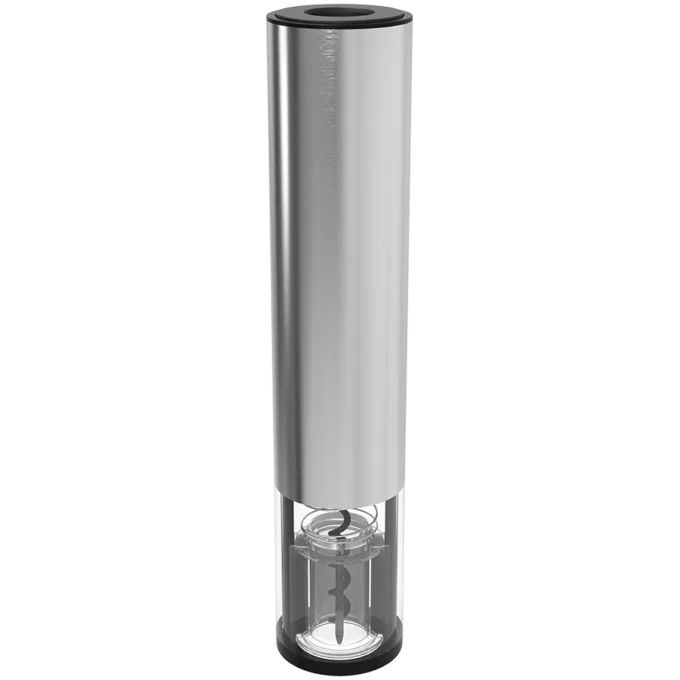 Prestigio Garda, smart wine opener, simple operation with 2 buttons, aerator, vacuum stopper preserver, foil cutter, opens up to 50 bottles wihout recharging, premium design, 500mAh battery, Dimensions D 17mm* H 290mm* W100 mm, silver color. — image 5