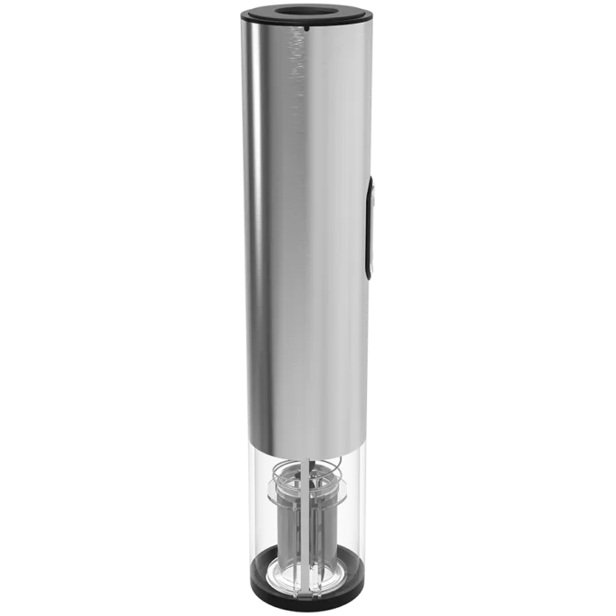 Prestigio Garda, smart wine opener, simple operation with 2 buttons, aerator, vacuum stopper preserver, foil cutter, opens up to 50 bottles wihout recharging, premium design, 500mAh battery, Dimensions D 17mm* H 290mm* W100 mm, silver color. — image 6