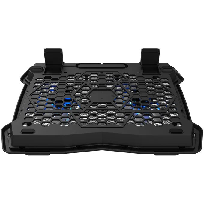 CANYON NS03, Cooling stand dual-fan with 2x2.0 USB hub, support up to 10”-15.6” laptop, ABS plastic and iron, Fans dimension:125*125*15mm(2pcs), DC 5V, fan speed: 800-1000RPM, size:340*265*30mm, 435g — image 2