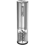 Prestigio Nemi, smart wine opener, simple operation with 2 buttons, aerator, vacuum stopper preserver, foil cutter, opens up to 70 bottles without recharging, 600mAh battery, Dimensions D 48.2*H183mm, silver color.