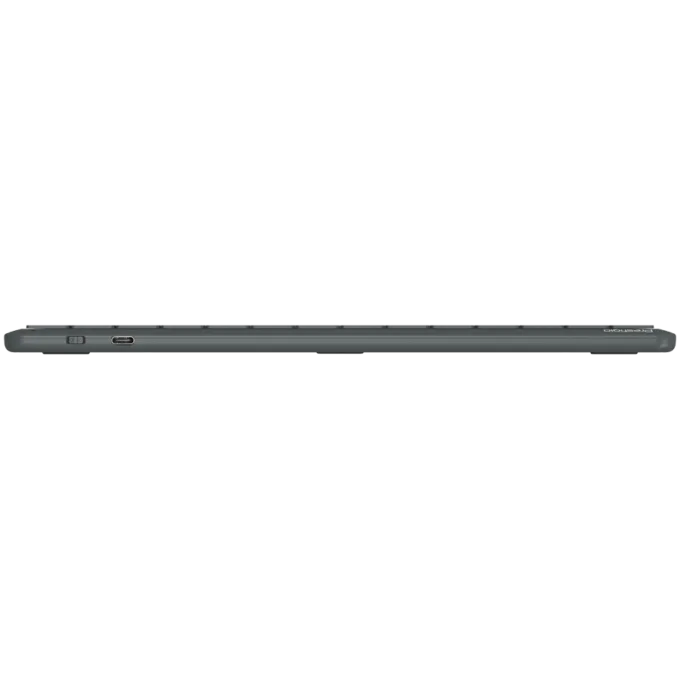 Prestigio Click&Touch 2, wireless multimedia smart keyboard with touchpad embedded into keys, auto-switch between keyboard and touchpad modes, touch multimedia sliders, left and right physical "mouse" buttons, connects up to 5 devices via Bluetooth and Type-C, Clevetura App. KB layout: ENG, color: space grey — image 8