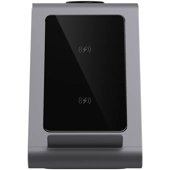 3 in 1 wireless charger Input:5V3A/9V2A/12V1.5A(QC3.0 or PD18W) Wireless: 9V1.1A/5V1.5A (7.5W/10W) Wireless for TWS: 5V 1A(Max) Wireless for Samsung: 5V 0.3A(1.5W), Aluminum+Tempered Glass — image 8