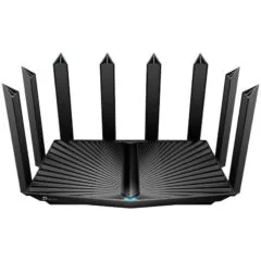 TP Link AX6600 Tri-Band Wi-Fi 6 Gaming Router, Wi-Fi 6, 5GHz: 4804 Mbps (802.11ax, HE160), 5 GHz:1201 Mbps (802.11ax), 2.4 GHz:574 Mbps (802.11ax), 8× Antennas, Beamforming, High-Power FEM, 4T4R
