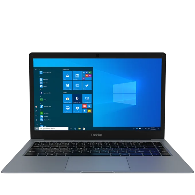 Prestigio SmartBook 141 C7, 14.1"(1366*768) TN, Windows 10 Home, up to 2.4GHz DC Intel Celeron N3350, 4/128GB, BT 4.2, WiFi 802.11 ac, USB 3.0, USB 2.0, USB-C, HDD 2.5" slot, MicroSD card slot, mini HDMI, 0.3MP cam, EN kbd, 7.4V@4800mAh bat, Dark grey — image 1