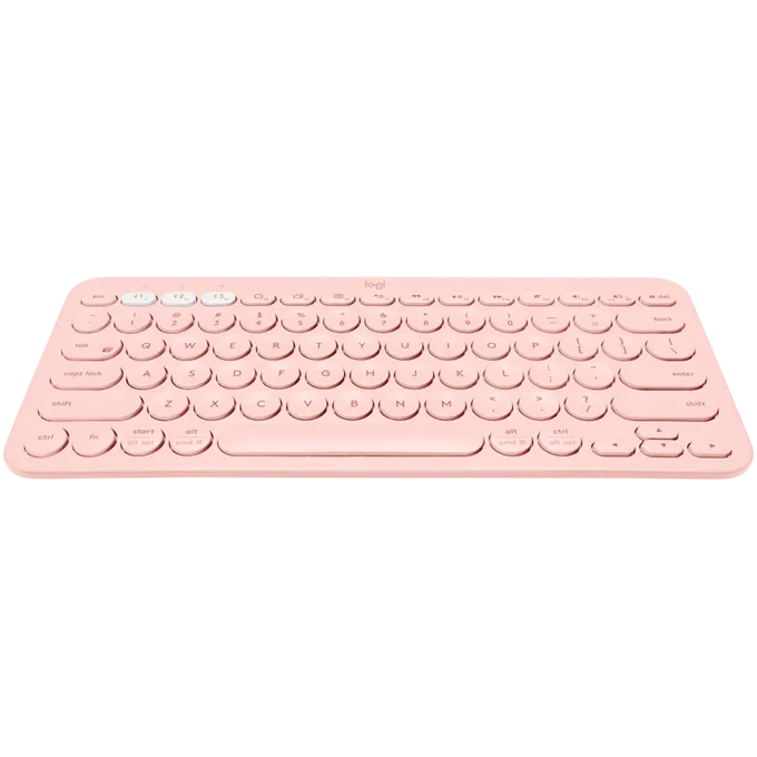 LOGITECH K380 Multi-Device Bluetooth Keyboard - ROSE - FRA — image 1