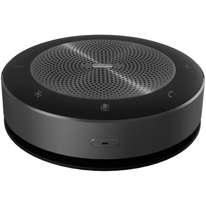 Prestigio Solutions Video Conferencing Speakerphone Alpha: 5W, 6 mic, 5m (Radius), Wireless charging, Connection via USB Type-C, AUX or BT4.2+EDR — image 1