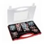 Fischer Meister-Box XL living room + screws (light gray/red, 280-part, with screw)
