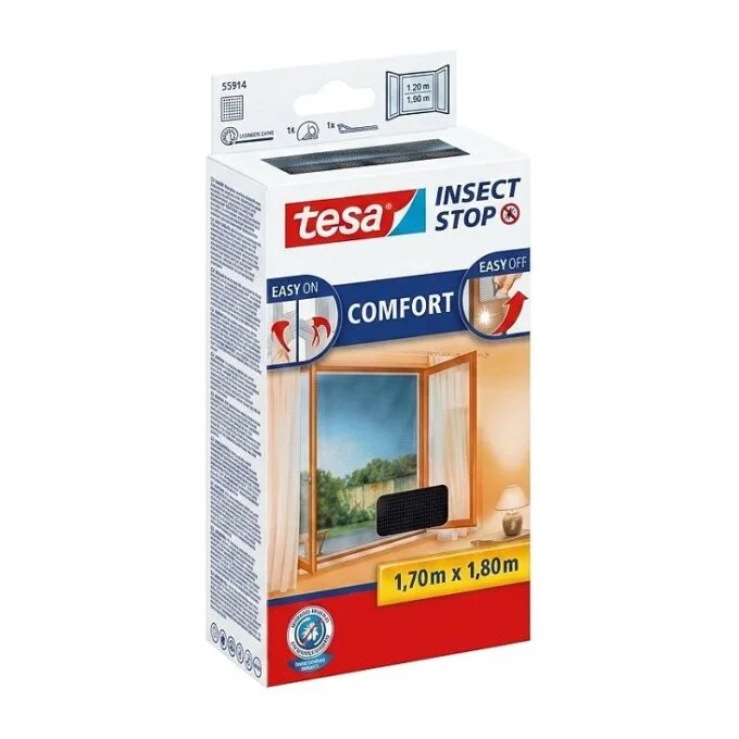 Tesa Flying Grid Window Close 1.7X1.8m black 55914 — image 1