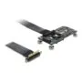 Delock PCI Express 3.0 x4 to M.2 Key M adapter with fan and cable 10 cm