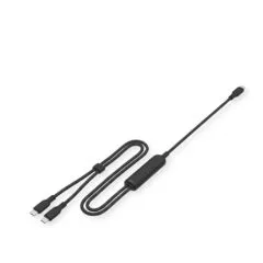 VALUE USB type C split charging cable, C - 2x C, ST/ST, max. 100W, black, 1,8 m