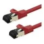 VALUE S/FTP-(PiMF-) Patchkabel Cat.8 (Class I), LSOH, Litzendraht, rot, 1 m