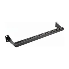 VALUE 19" rack mountable cable guide rail (horizontal), adjustable depth, 1U, black