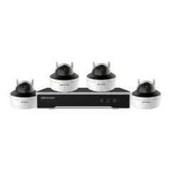 HIKVISION NK844W1H-1T(E) monitoring set NVR and 4x Dome WLAN
