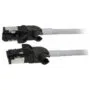 Synergy21 patch cable RJ45, CAT6A 500Mhz, 1,0m, grey, S/FTP, slimline around d=4,5mm, TPE/LSZH(Superflex), AWG28, with CAT7 raw, rotatable plug,