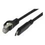 Synergy21 Cable USB, C(St) => RJ45(St) Network card, 3.0m, USB3.2 Type-C, black(Textile), ,