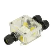 Synergy21 Outdoor cable connector IP68 Box 3 ports transparent