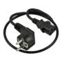 Synergy21 Netzkabel 230V Schutzkontakt CEE7(Stecker)->Kaltgeräte IEC-C13(Buchse), 5m, Black