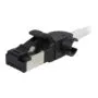 Synergy21 Patchkabel RJ45, CAT6A 500Mhz, 7,5m, weiss, S/FTP, slimline rund d=4,5mm, TPE/LSZH(Superflex), AWG28, mit CAT7 Rohk., drehbarer Stecker,
