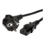 Synergy21 power cable 230V protective contact CEE7(plug)->cold devices IEC-C13(jack), 1m, Black