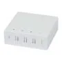Synergy21 LWL-FTTH wall housing, for 4 couplings SC-S or LC-D 80x80 with cable guide, DIN rail/wall, crimp,