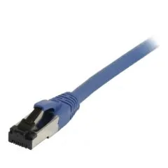 Synergy21 patch cable RJ45, CAT8.1 2000Mhz, 0,15m, blue, S-STP(S/FTP), TPE/LSZH(SuperFlex), AWG26,
