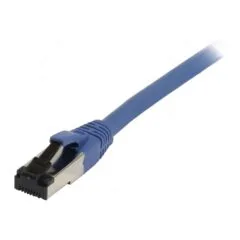 Synergy21 Patchkabel RJ45, CAT8.1 2000Mhz, 7,5m, blau, S-STP(S/FTP), TPE/LSZH(SuperFlex), AWG26,