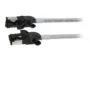 Synergy21 patch cable RJ45, CAT6A 500Mhz, 0,25m, grey, S/FTP, slimline around d=4,5mm, TPE/LSZH(Superflex), AWG28, with CAT7 raw, rotatable plug,