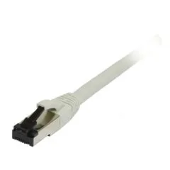 Synergy21 patch cable RJ45, CAT8.1 2000Mhz, 1,5m, grey, S-STP(S/FTP), TPE/LSZH(SuperFlex), AWG26,